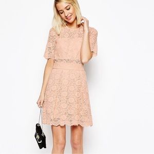 ASOS Lace and Tulle lined mini dress